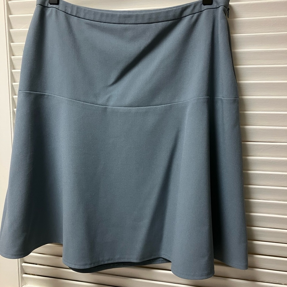 Calvin Klein A-Line Skirt in Slate Blue